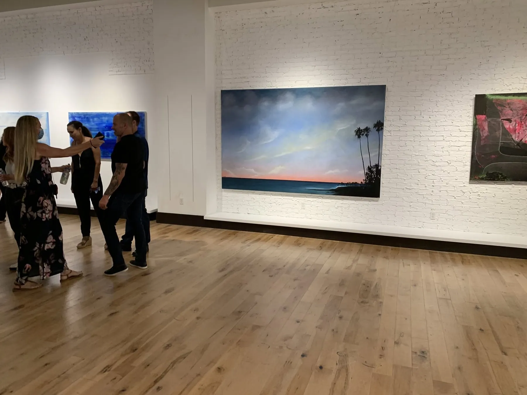 The artist reception at Laguna Art Gallery