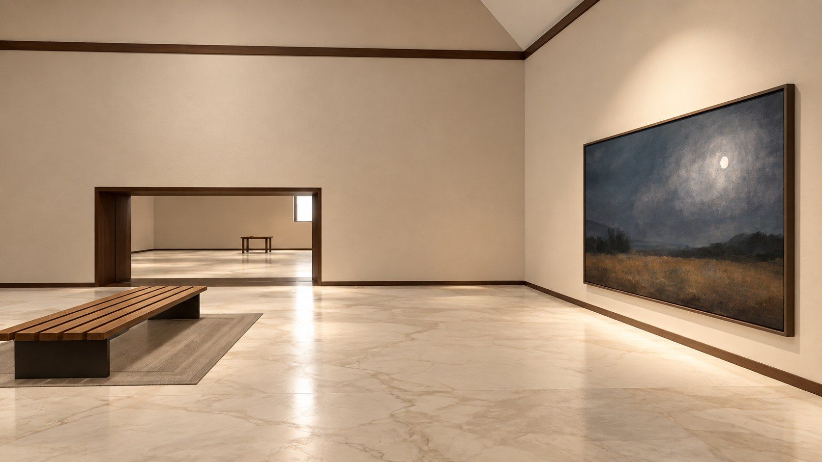 A view of the Nocturnes exhibition room