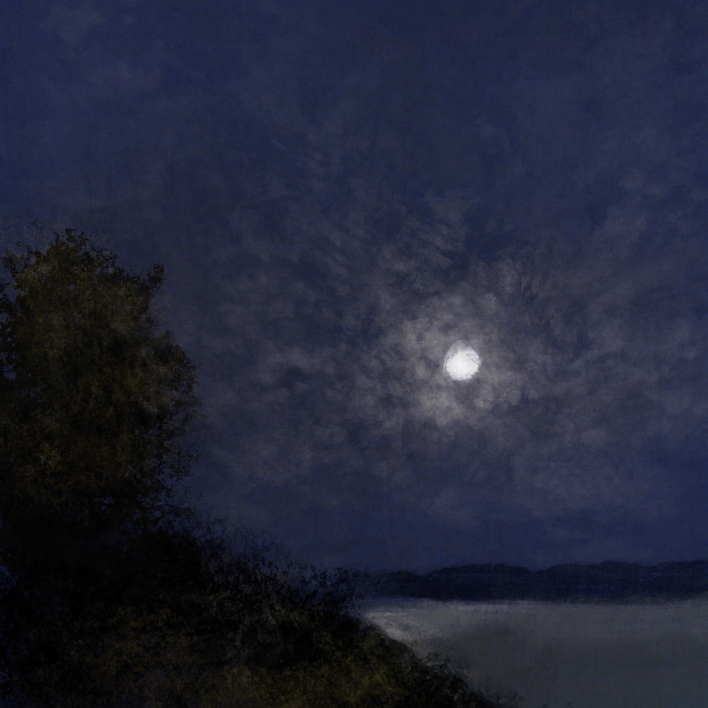 Ocean View At Night
